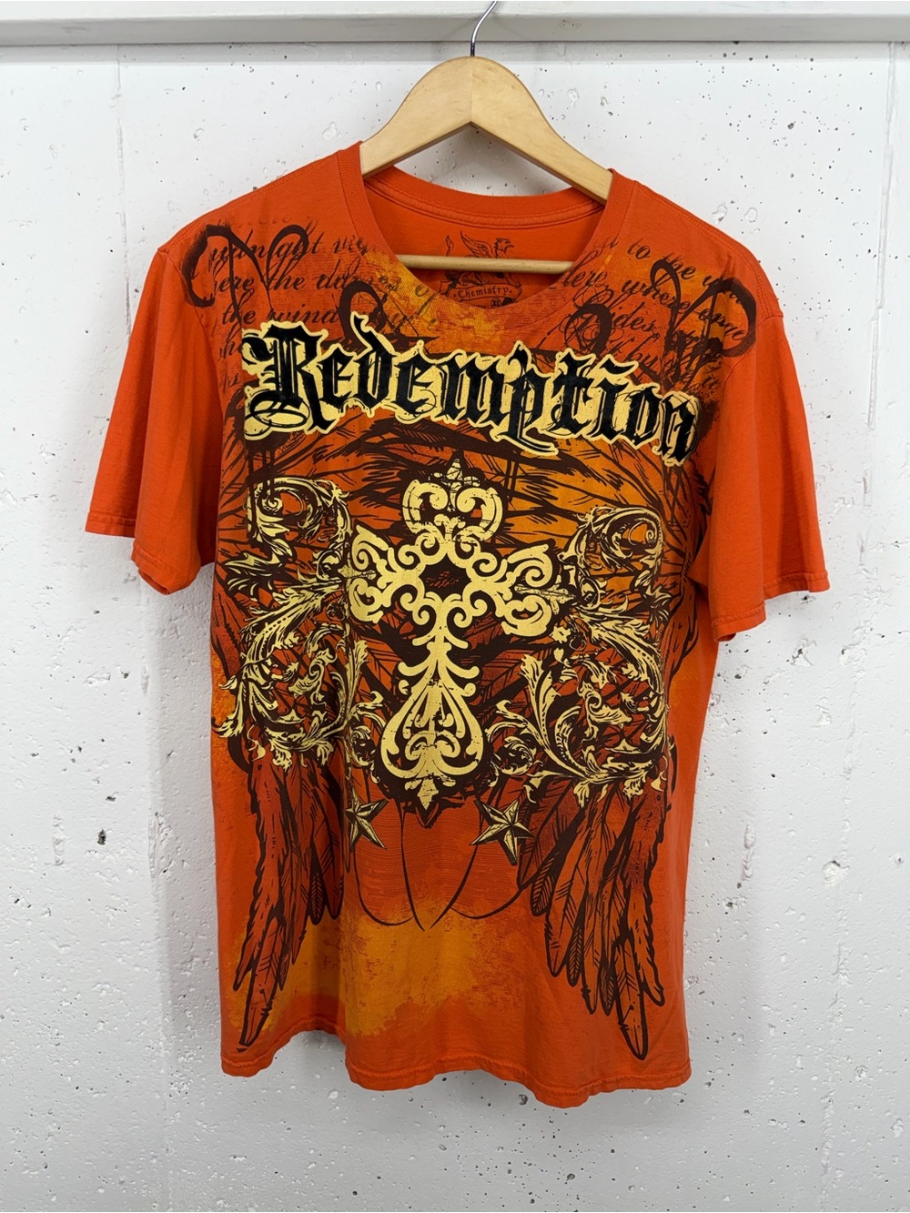 Vintage Chemistry XL Orange Redemption Revolution t-shirt